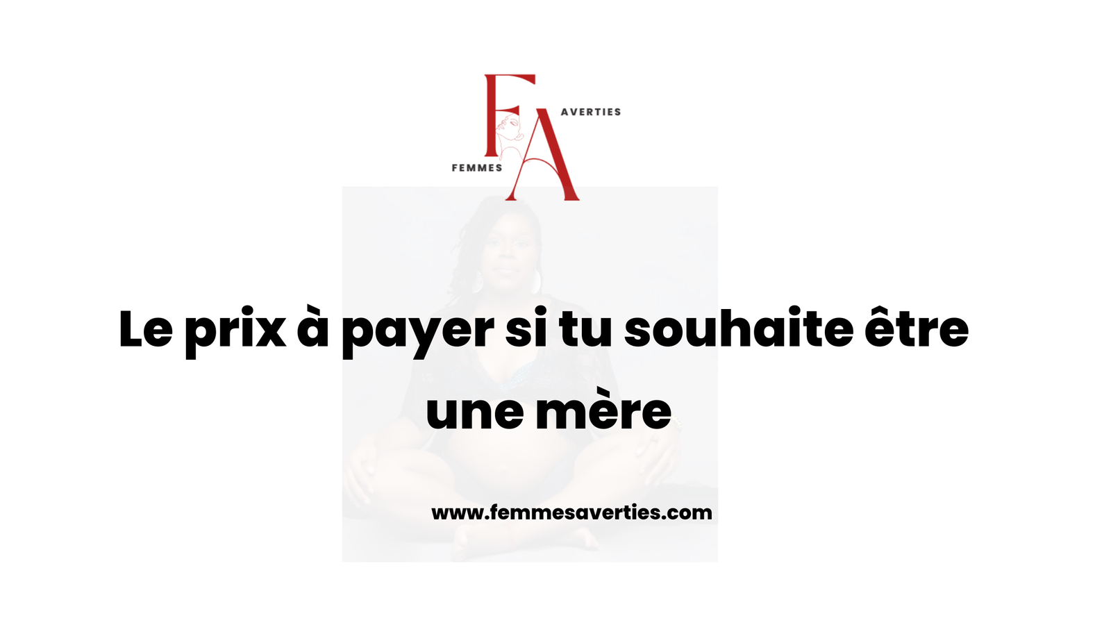 Etre une bonne mère: quel est le prix à payer ?