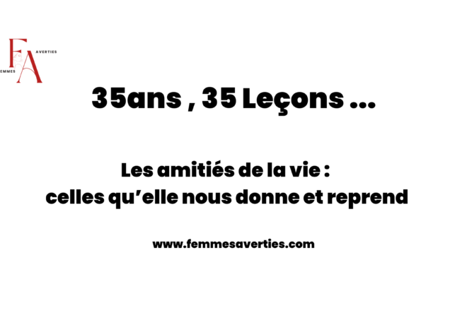 Les amitiés de la vie: Leçons 5
