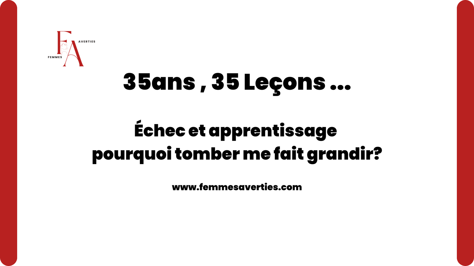 Échec et apprentissage: chemin de vie